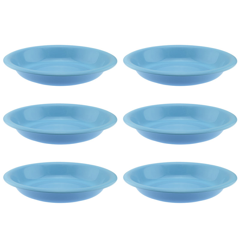 Assiette plate incassable 8 po Ardiana, Bleu