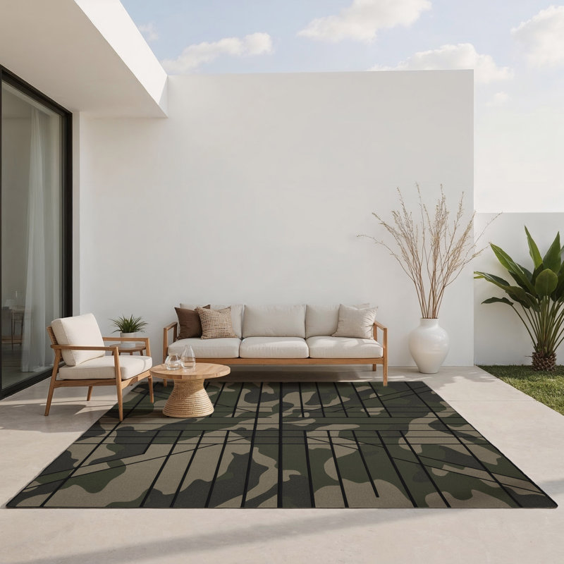 Tapis intérieur et extérieur Terrain Mapper, Rectangle 1 pi 6 po x 2 pi 6 po