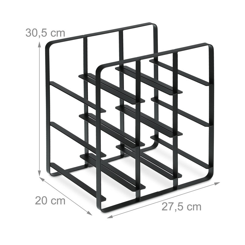 Wine Bottle Rack Black