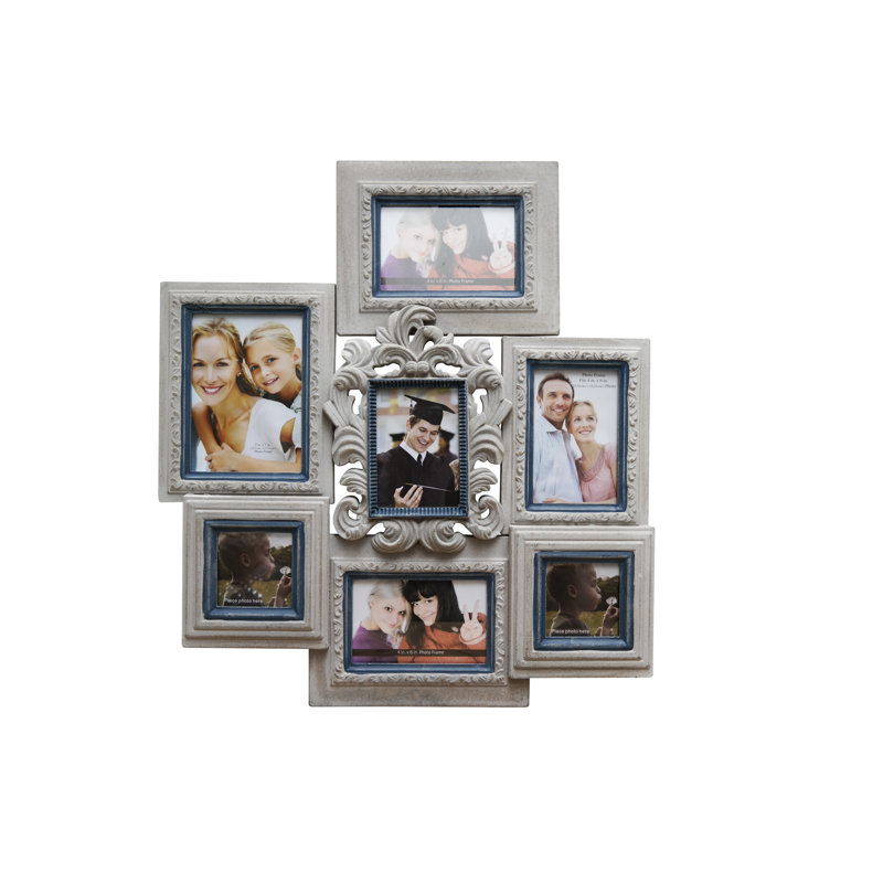 Clouser Wood Embossed Picture Frame, Grey