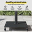 Base de parasol vidaXL noir 17,72 po x 17,72 po x 12,40 po