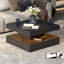 Table basse à DEL avec rangement moderne