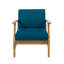 Ensemble de 2 chaises club Perla, bleu-1721285863