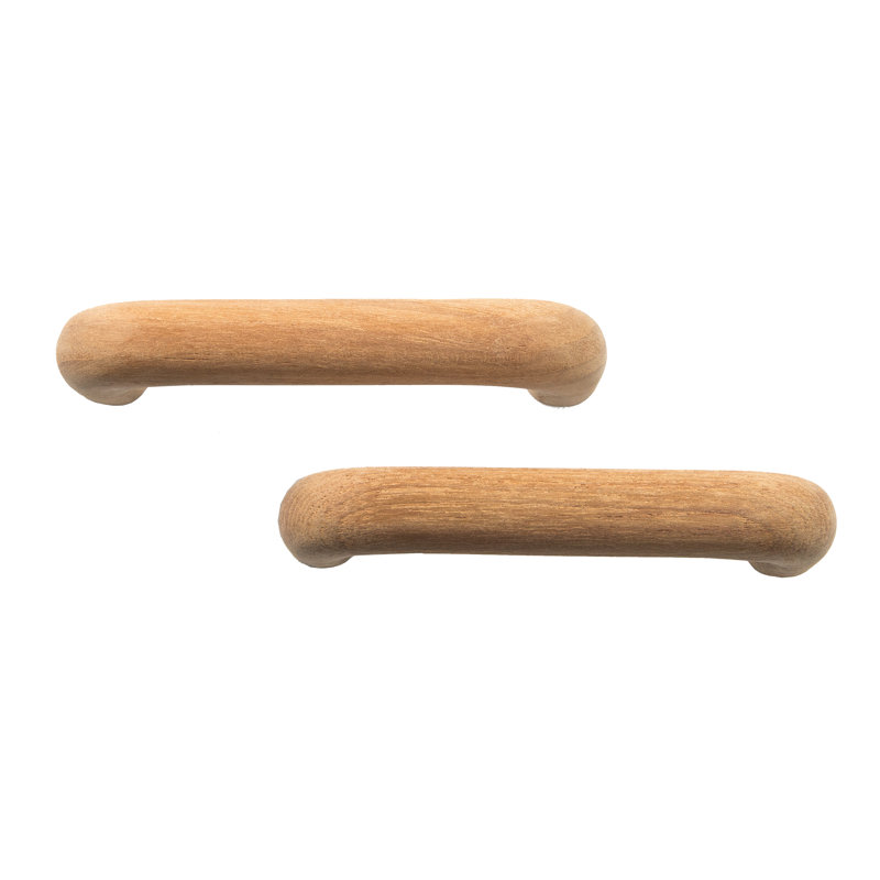 2 Pack Teak Handle Drawer Pull