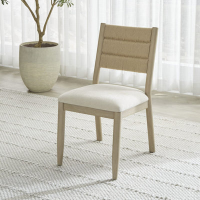 Chaise d'appoint tissée Shay