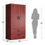 Armoire 2 portes avec 2 tiroirs Scottie-151550410