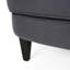 Fauteuil club relaxant et revêtement en tissu gris, cadre en bouleau massif, housse, pieds