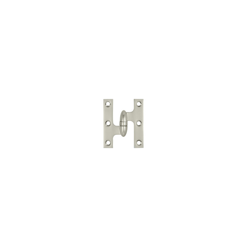 Butt Bearing Hinge, Polished Nickel
