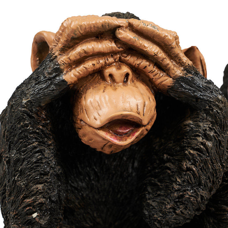 See/Hear/Speak No Evil Monkey Family Statue
