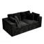 Siège modulaire modulaire pour canapé, canapé rembourré et compressé pour le salon, la chambre à coucher, un appartement, aucun assemblage requis, combinaison libre de 2 pièces, tissu en velours côtelé moelleux-1133393018