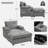 Modern Oversized Chair with Ottoman,Chenille Fabric Sofa Bed,Accent Chair Comfy Sofa with Cupholders and USB Charging Ports Chair for Living Room,Bedroom,Apartment-616395090
