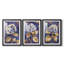 FLORAL Series CCXXXVIII  -Custom Framed  Premium Print W Matt - 3 Pieces-901857201