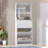 24 Pair Shoe Storage Cabinet 3 Flip Drawers, Adjustable Shelves & 9 Hooks - Space-Saving Entryway Organizer-1926491446