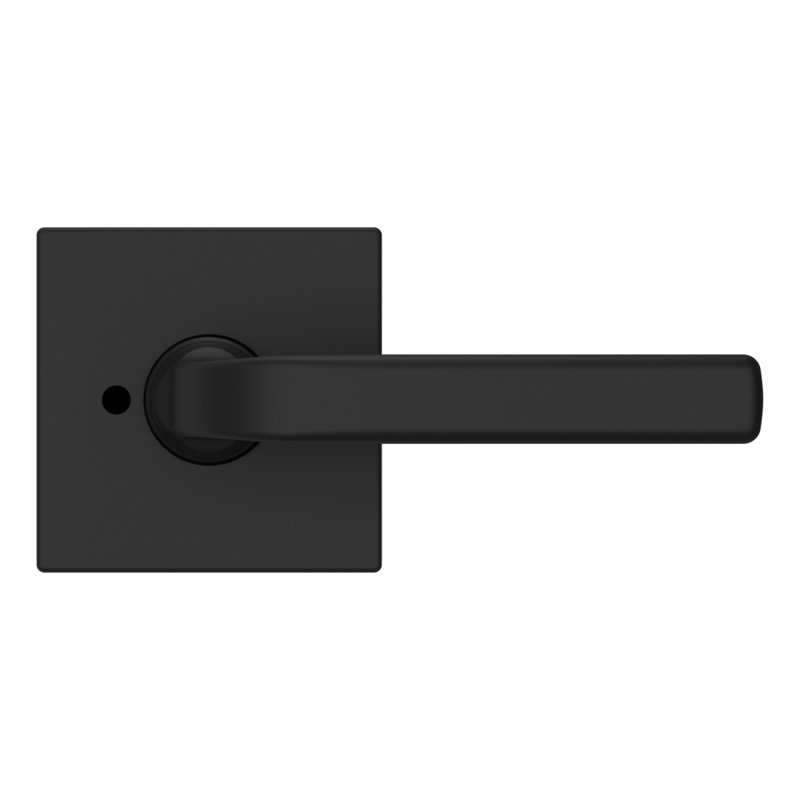 Satin Black Privacy Door Lever