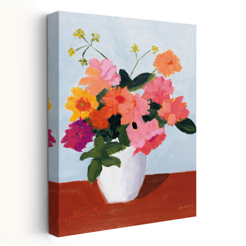 Éclat de fleurs - Bouquets de fleurs florales - vert, H 60 po x l 40 po