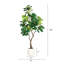 Figuier lyre artificiel en pot - Plante d'intérieur artificielle de 1,9 m avec feuilles vertes réalistes pour salon ou bureau