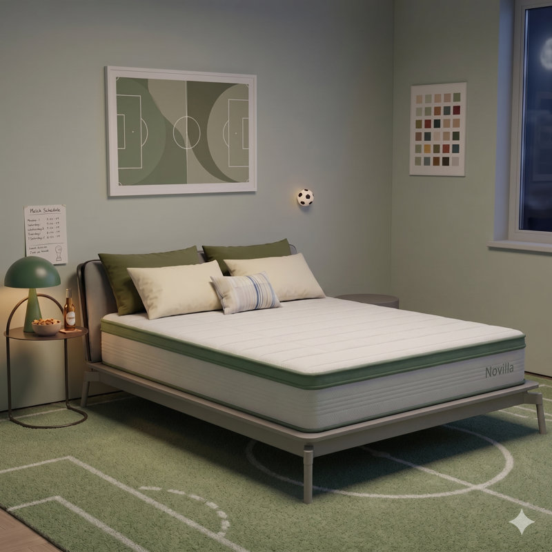 Matelas hybride moyen 10 po Novilla, Grand lit, 10"