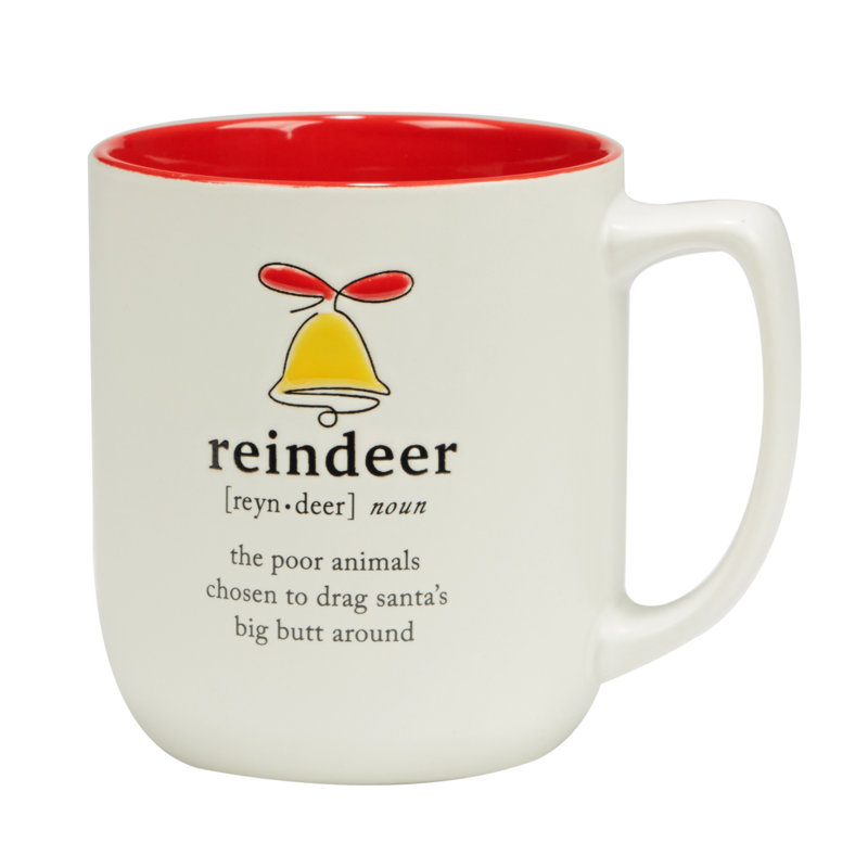 Christmas Fun Red Sayings Set of 6  Mug 16 oz. asst.