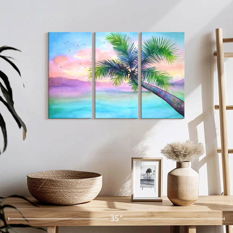Palm Tree, 14" H x 23" W