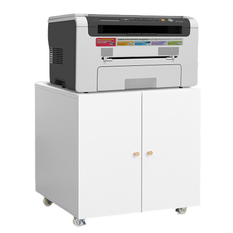 23.62'' H x 23.62'' W Printer Stand with Wheels, 23.62" H x 23.62" W x 23.62" D, White