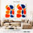 Avery Orange Blue Shapes Abstract-108390836