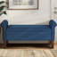 Banc de rangement en tissu