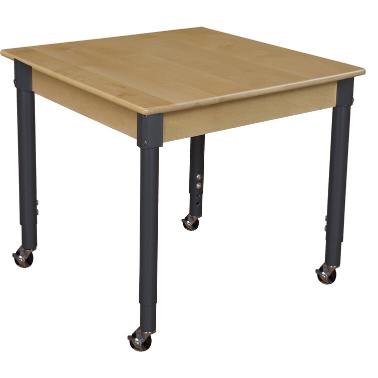 Table carrée à hauteur ajustable