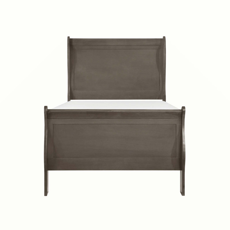 Chasyn Sleigh Bed, Gray, Twin