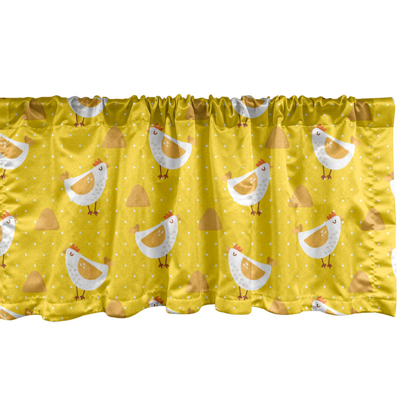 Ensemble de 2 cantonnières et pois multicolores Ambesonne, L 54 po x L 12 po