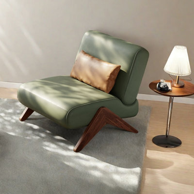 Modern simple sponge solid wood leisure chair