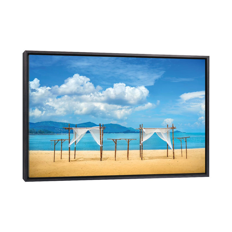 «Just Breathe and Relax» par Ben Heine - reproduction de photo, H 18 po x l 26 po x P 1,5 po, Toile avec cadre noir patiné