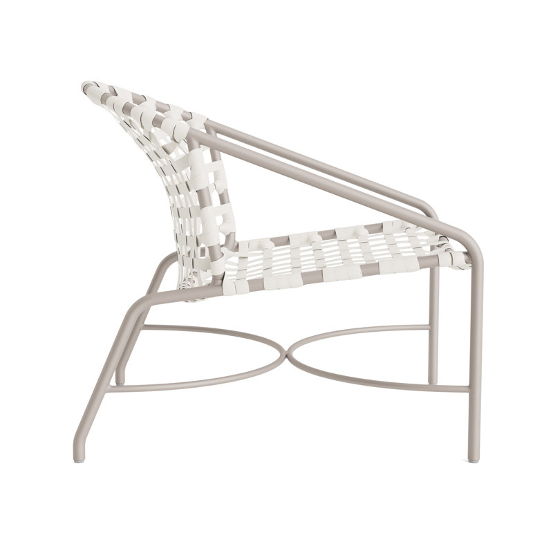 Kantan Outdoor Lounge Chair, Dove Smooth/White Lite