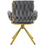 Avakate 46cm H Velvet Upholstered Metal Armchair-978489963-960593781