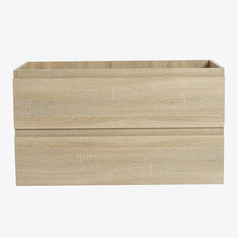 Meuble-lavabo mural de 36 pouces au design épuré et au rangement spacieux, parfait pour les salles de bain modernes et compactes.