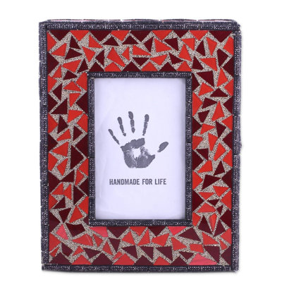 Jiminez Red Glass Matte Picture Frame