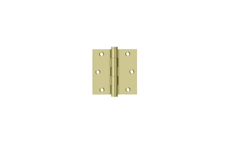 102'' x 102'' Butt Bearing Hinge, Unlacruered Brass