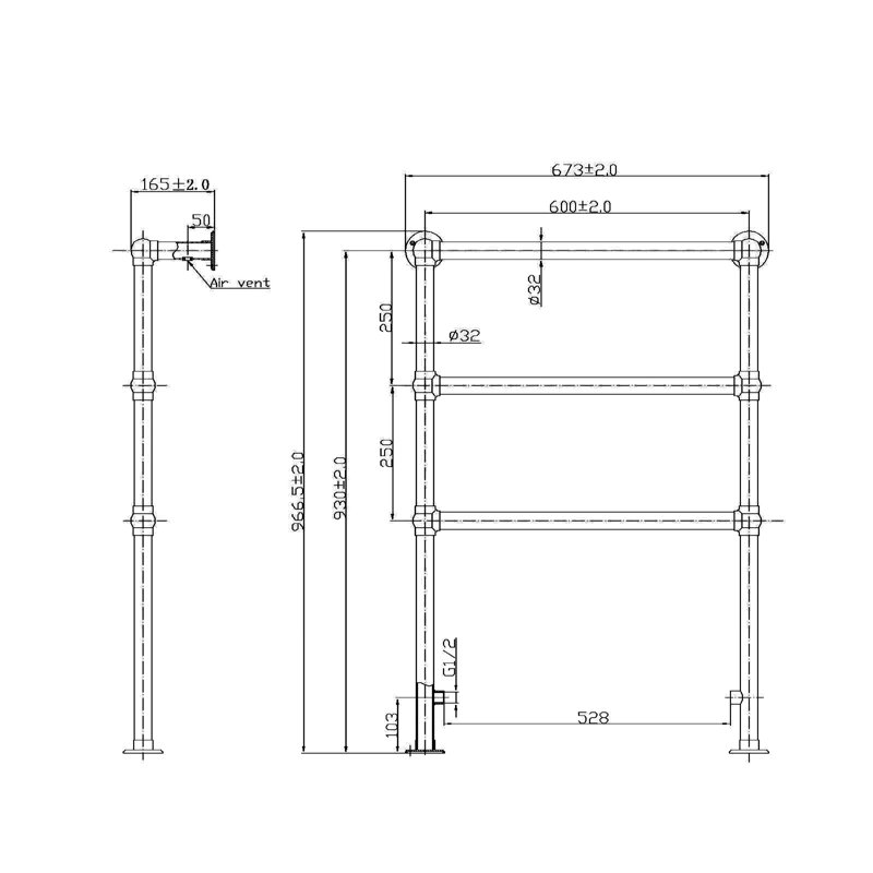 Traditional Towel Rail Heated Towel Rails