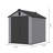 6*8ft Outdoor Equipment Room With Waterproofing - Plastic, Garden Storage Compartment Spacious Interior