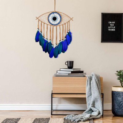 Blue Dreamcatcher for Wall Art Apartment Decor