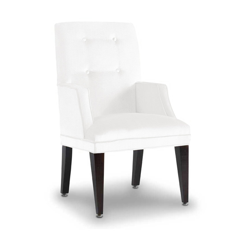 Upholstered Arm Chair, Snow Polyester