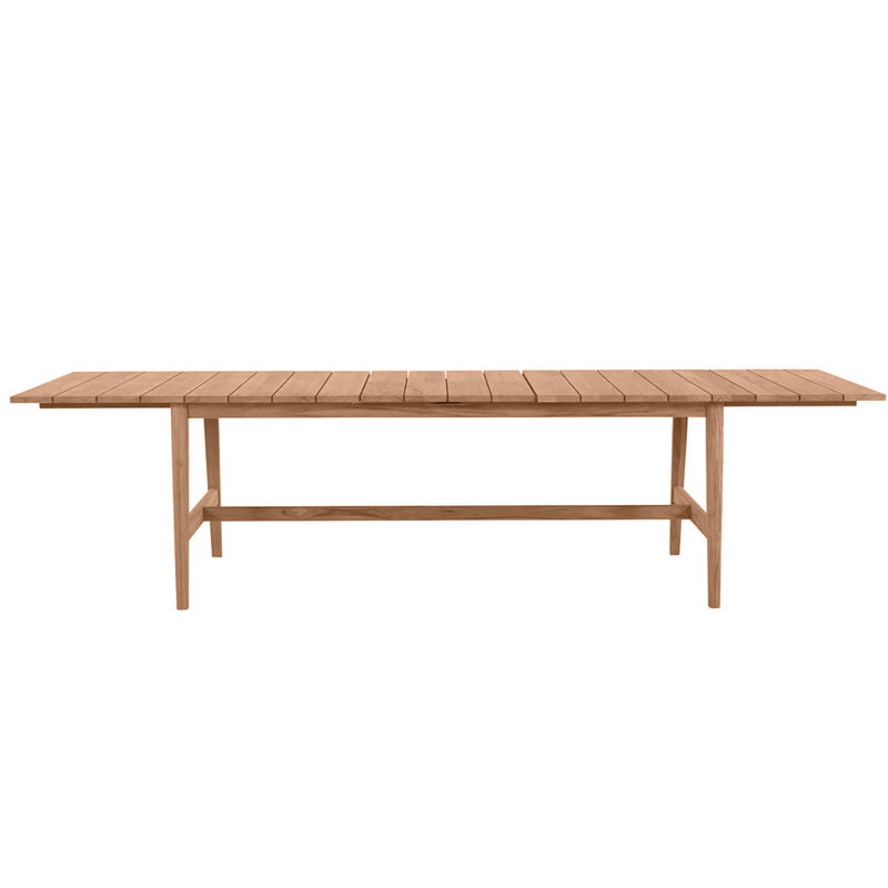 Coast Teak Extension Table - Natural Teak, Natural Teak