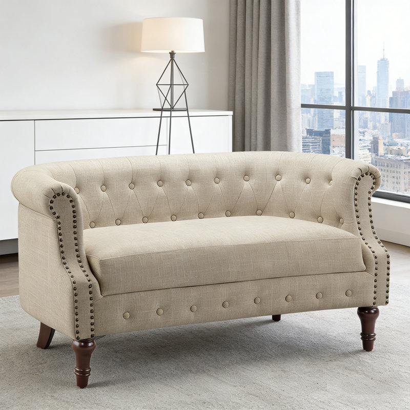 Loveseat Sofa for Living Room - Long Couch in a Box, Love Seat for Small Area, Couches for Living Room