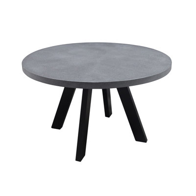 Masatomo Volterra Concrete & Steel Round Dining Table