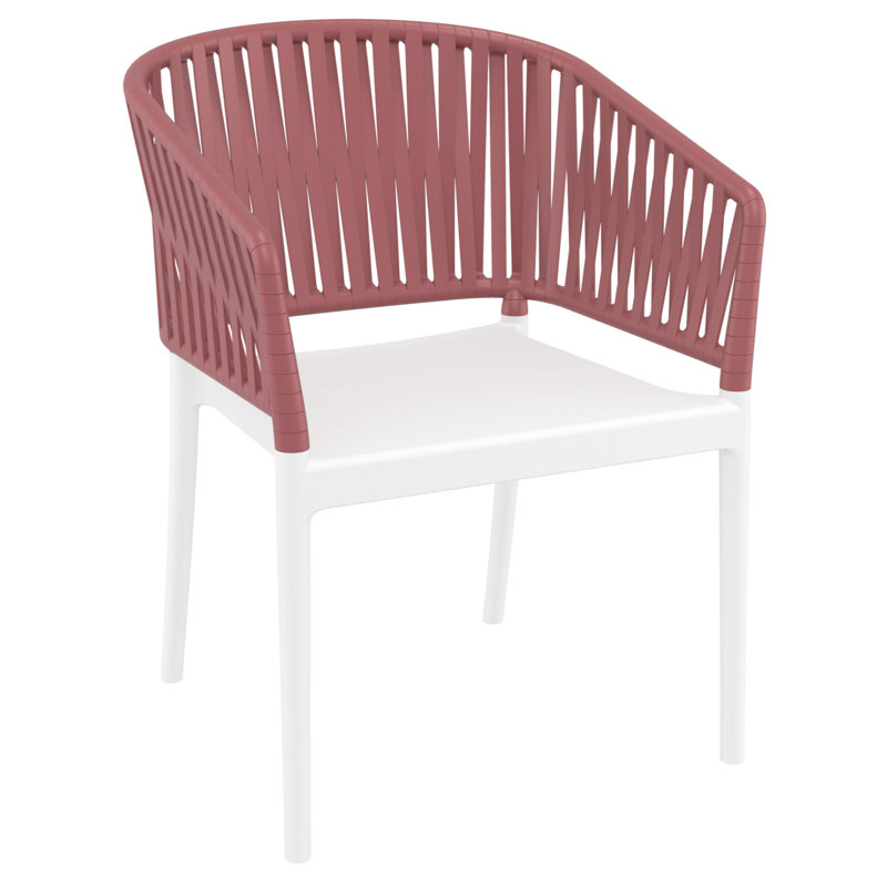 Chaise de salle à manger Newport, Marsala / blanc