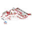 Mobile Stool Table - Rectangle - 8 Stools