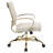 Naudain Leather Office Chair – Modern Executive Swivel Task Chair with Wheels, Adjustable Height & Padded Arms for Desk or Conference Room-53751975