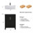 Kreutzer 24'' Free Standing Single Bathroom Vanity with Manufactured Wood Top-1952233159