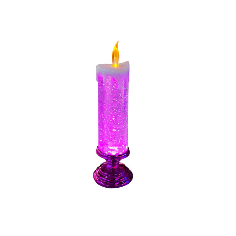 LED Water-filled Wax Candle Lamp