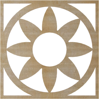Médaillon de plafond en bois Blume