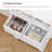 White Tall Storage Cabinet With 2 Drawers, 4 Doors & 2 Adjustable Shelves